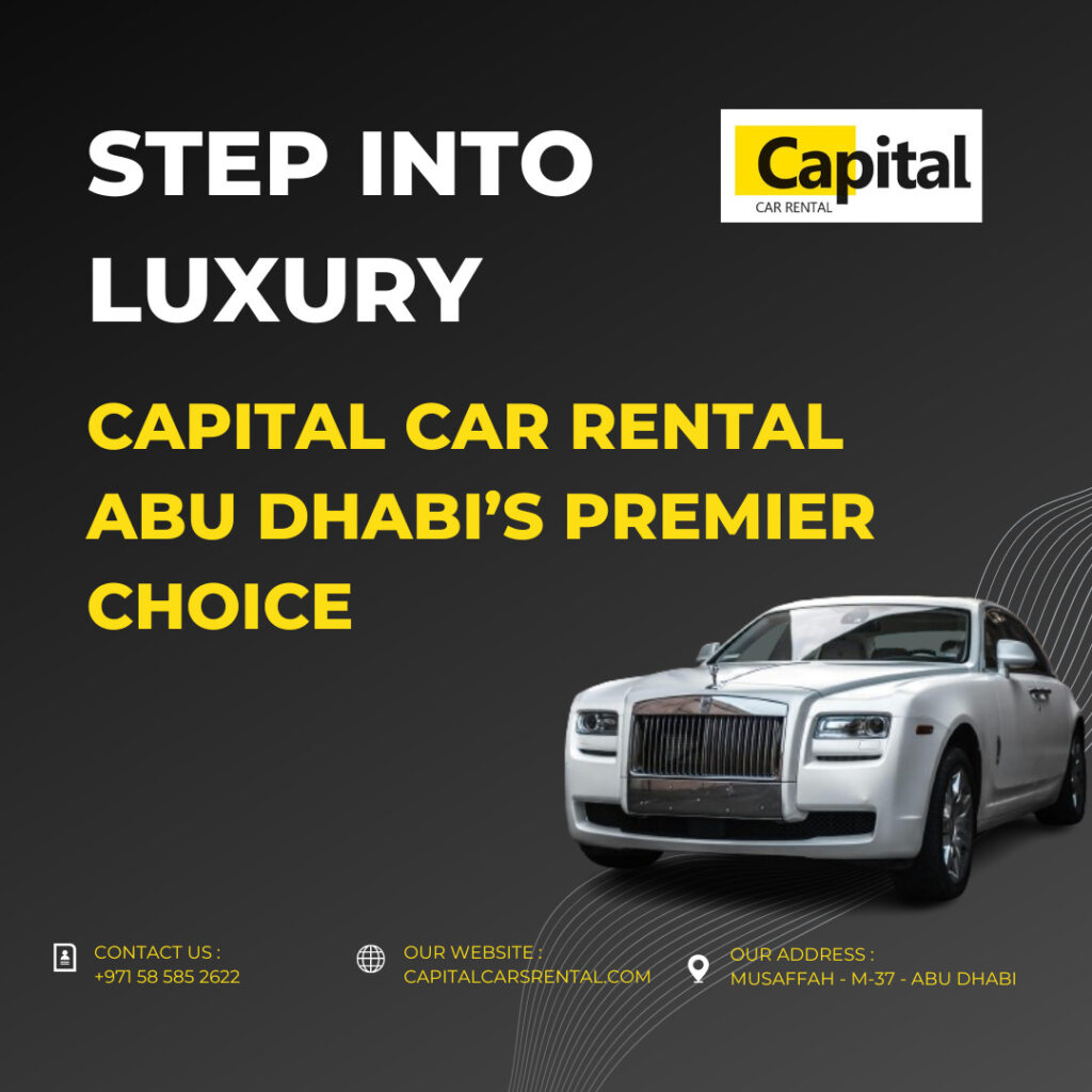 Image of luxury car available for rent from Capital Cars Rental in Abu Dhabi